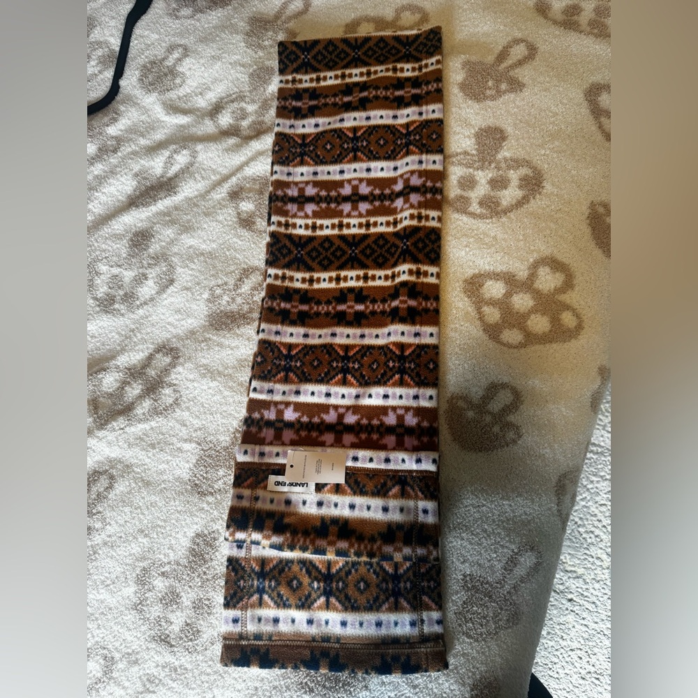 Lands' End Multicolor Geometric Scarf